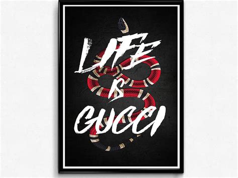 life is gucci poster|Life is Gucci Poster .